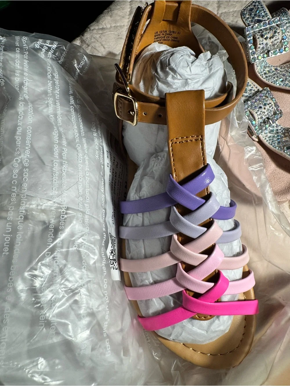 Set of 4 girls sandals some new and some barely worn